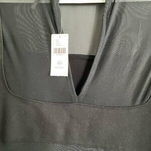 Anthropologie Black V-Neck Dress